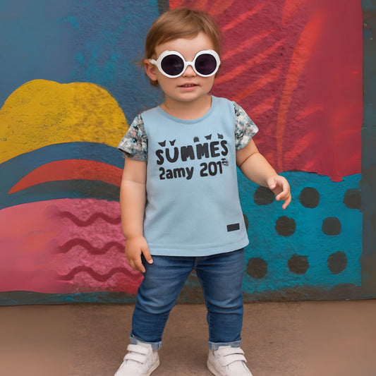 KIDS BLUE TEE SHIRT BY CROSS EDGE