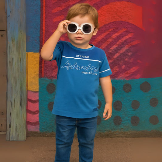 KIDS BLUE SHIRT BY CROSS EDGE